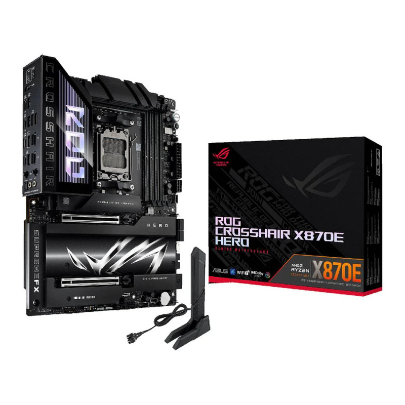 Asus ROG CROSSHAIR X870E Hero WiFi AM5 ATX Gaming Motherboard - اللوحة الأم
